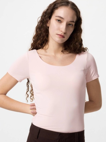 Топ Uniqlo розовый