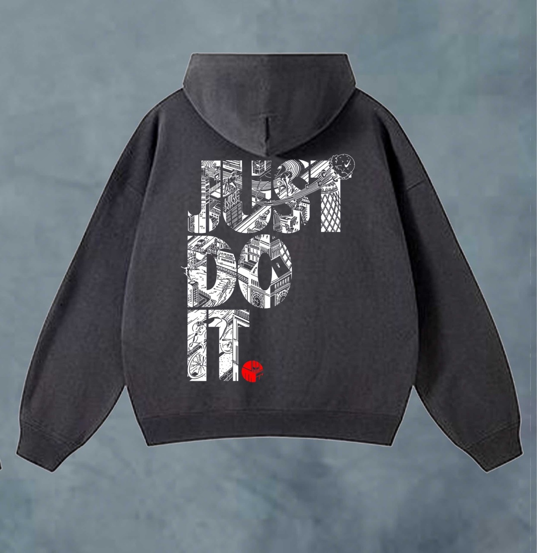 Худи Just do it серый