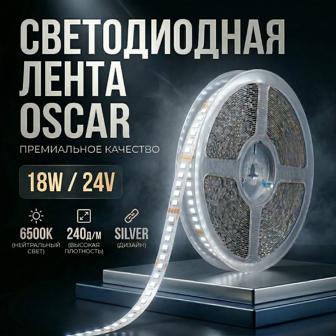 Светодиодная лента холодный белый 10 м