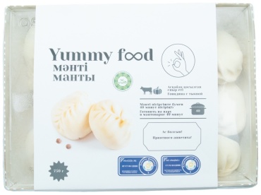 Манты Yummy Food говядина/тыква 750 г
