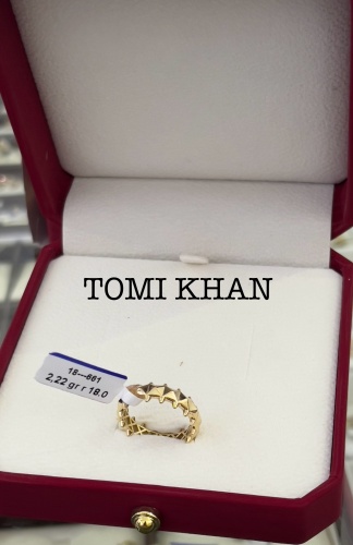 TOMI KHAN Italy размер 18 вес 2.22 г золото, без вставок