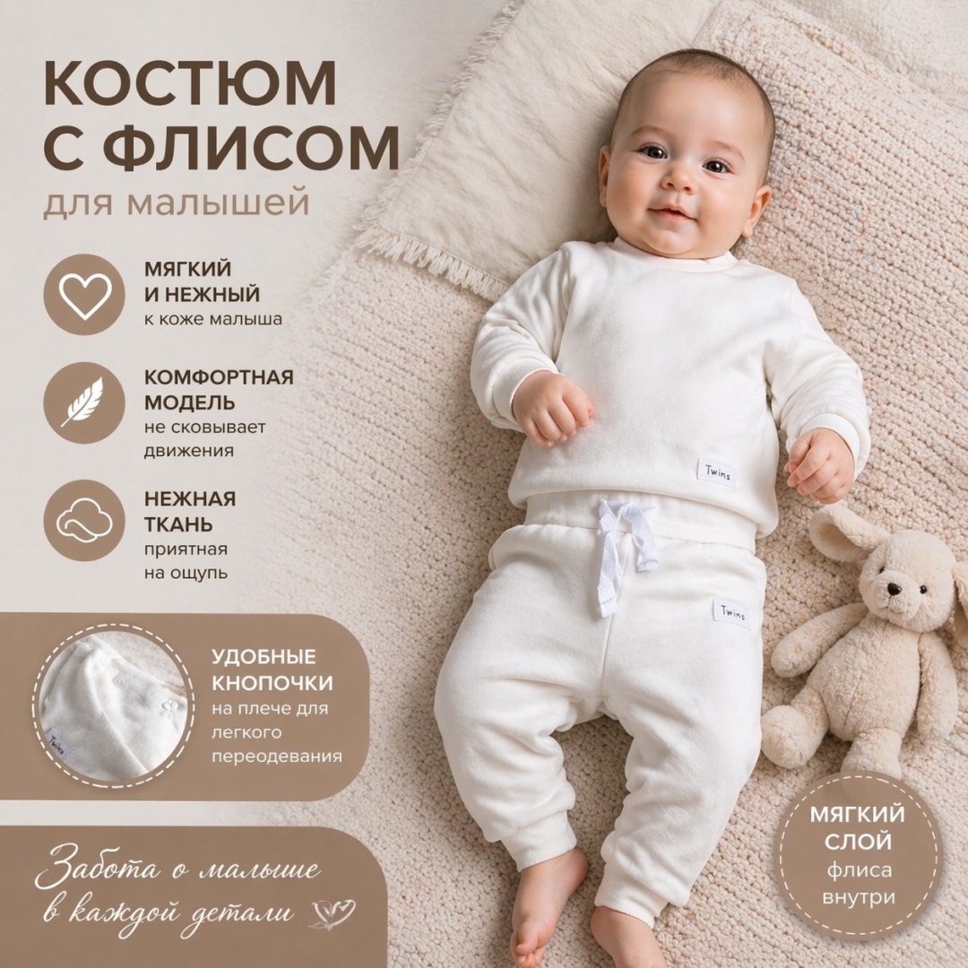 Комплект Twins Textile белый