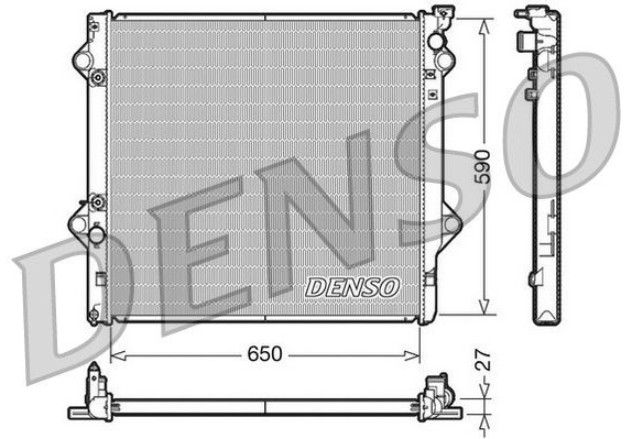 DENSO радиатор основной DRM50047