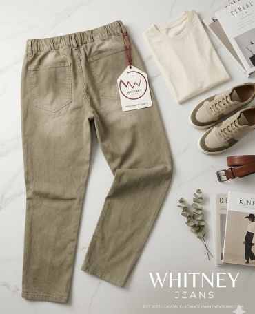 Джинсы джинсы-мом WHITNEY JEANS бежевый