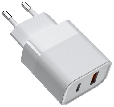 PD20W+QC3.0 USB Type-C, USB 30 Вт белый