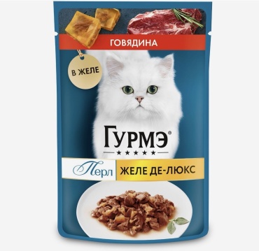 Gourmet Перл кусочки в желе говядина 75 г 1 шт