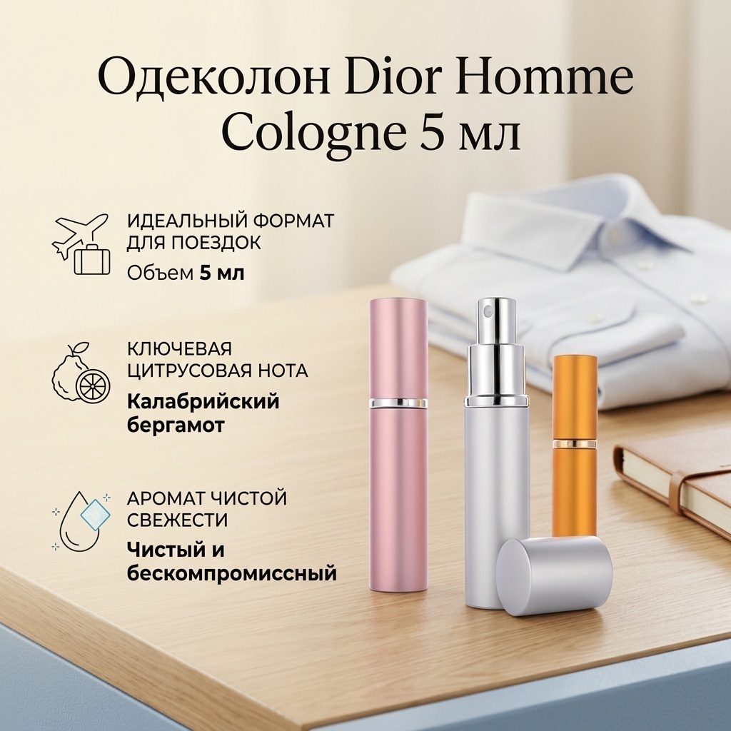 Dior Homme Cologne одеколон EDC 5 мл, для мужчин