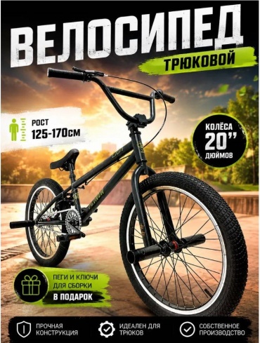 Велосипед Petava BMX Petava LION Bike V025 2026 19.5 дюймов черный