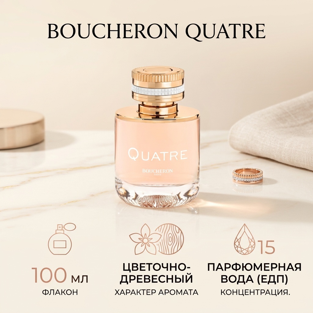 Boucheron Quatre парфюмерная вода EDP 100 мл, для женщин