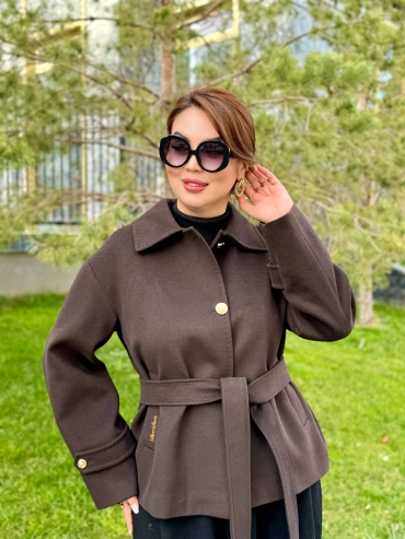 Пальто MaxMara темно-коричневый