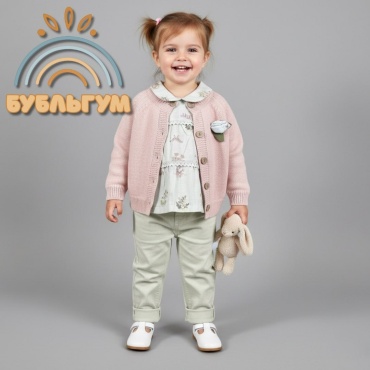 Комплект Bebico kids белый, розовый