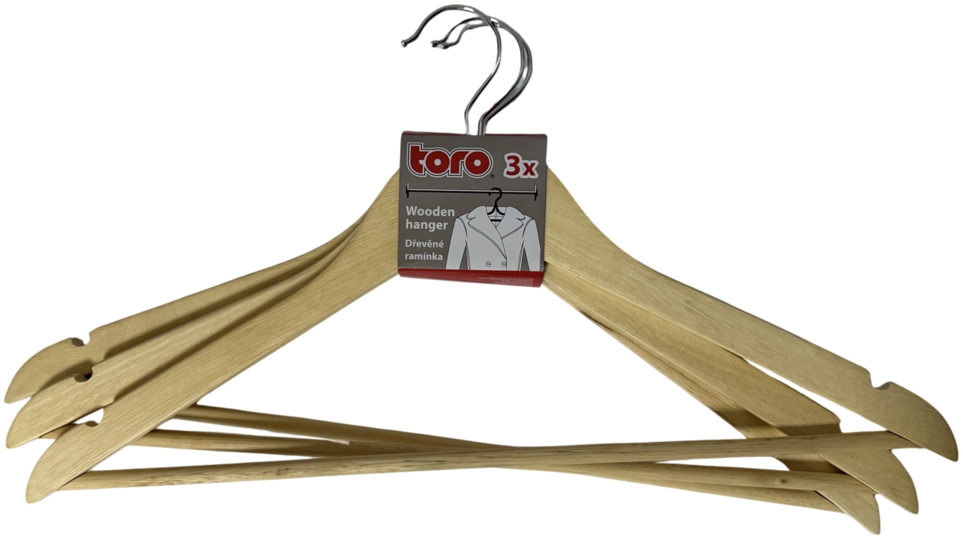 Набор вешалок Toro 360579 бежевый 3 шт