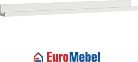 Полка Euromebel Скаген, 00063119, 115х12x8 см, белый