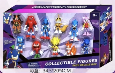 Defatoys Sonic игрушки Соник набор героев из 11 7 см 11 шт