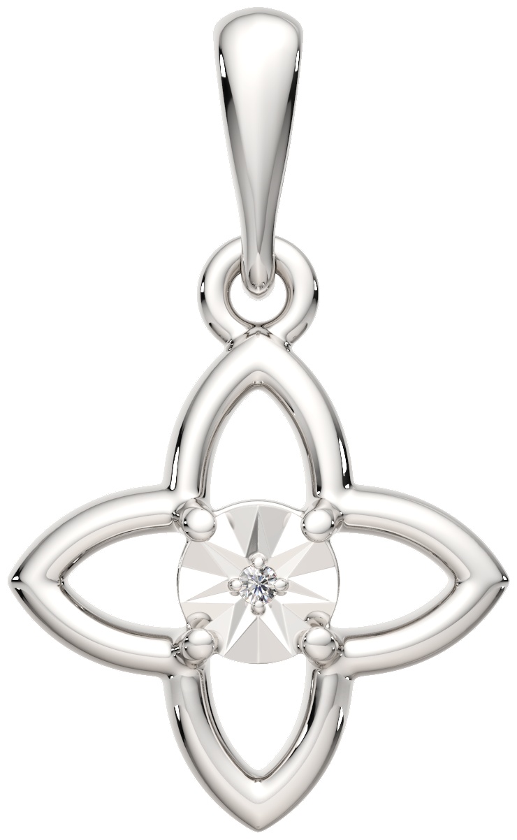 Подвеска Lucente Silver ZO-04D0156.ZZ вес 0.96 г серебро, бриллиант