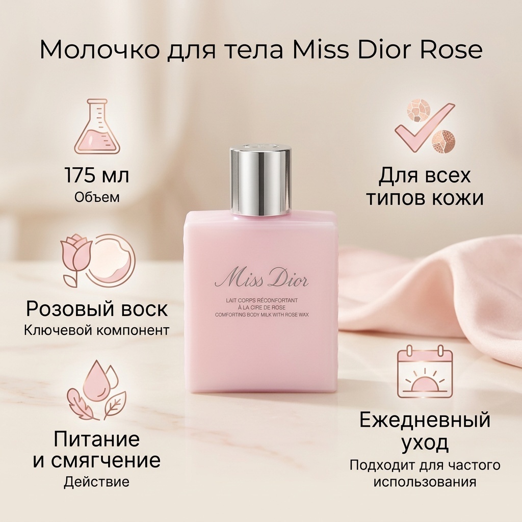 Dior Rose Body Milk молочко для тела 175 мл