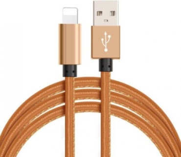 Кабель Continent Lightning, 1 м, QCI-7102CF  коричневый