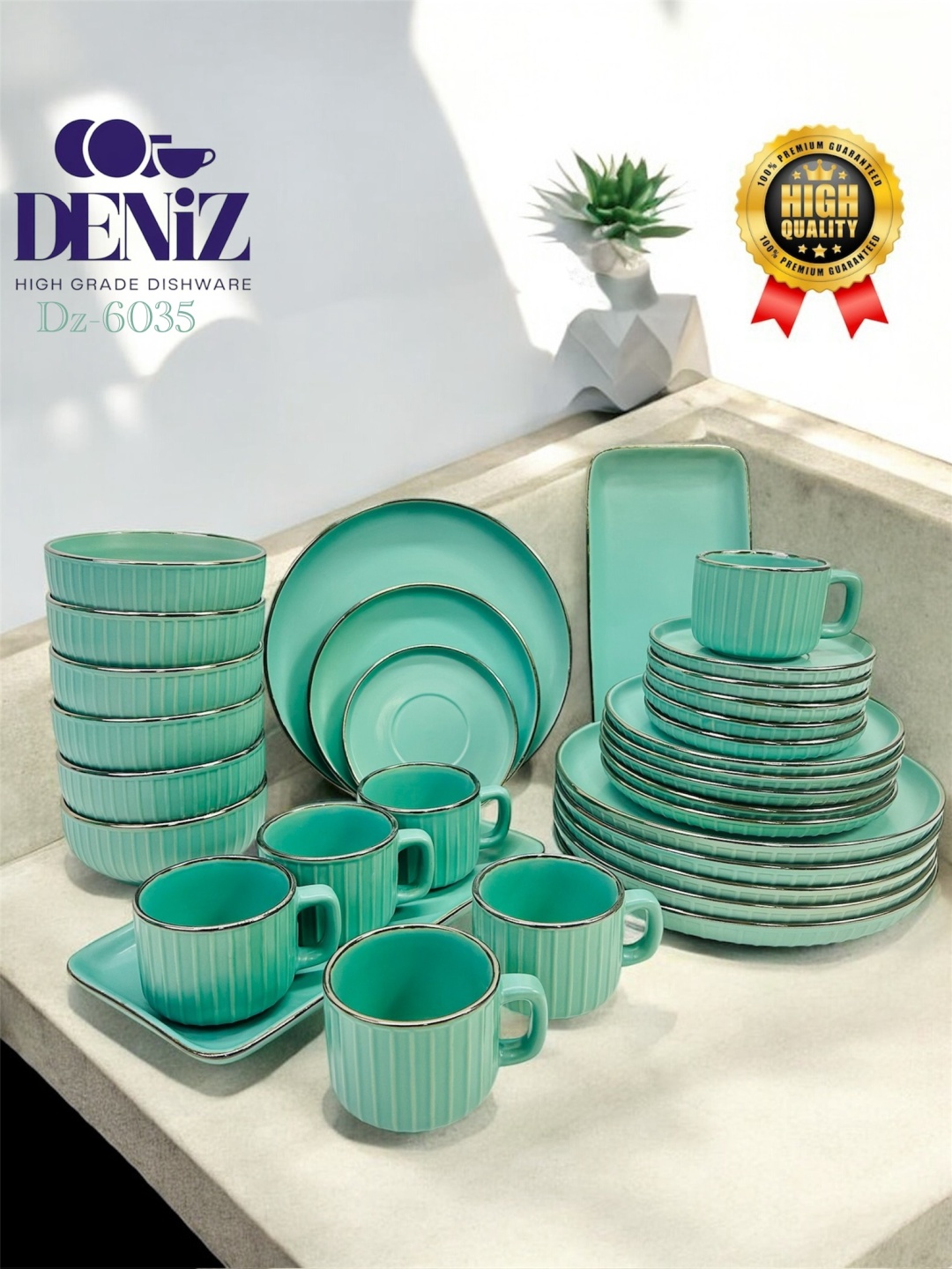 Сервиз на 6 персон Deniz , предметов: 32, чайно-столовый, керамика
