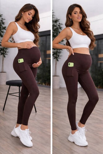 Леггинсы MamaStyle коричневый