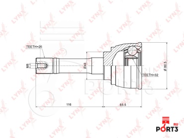 LYNXauto шрус наружный CO3711