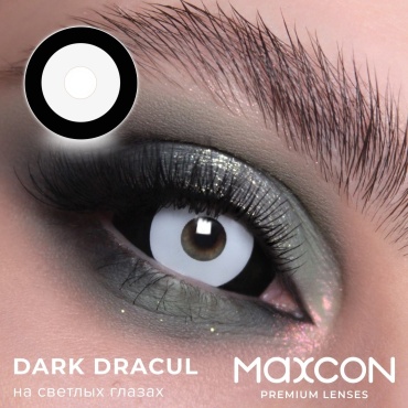 Контактные линзы MAXCON Dark Dracula 0 кривизна 9 на год 2 шт