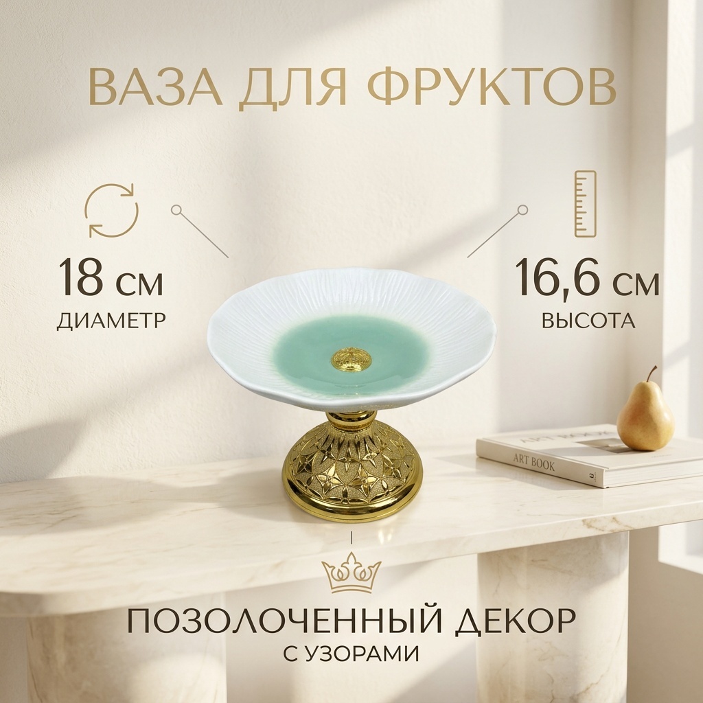 Luxury Star конфетница LV0040003 круглая 1 шт