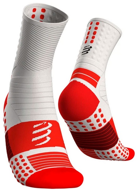 Носки Compressport 1 пара белый, красный 35-38