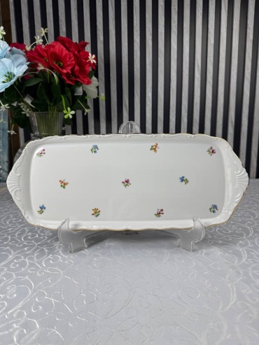 Блюдо THUN Королевский ситиз 36х15 см, фарфор, 1 шт