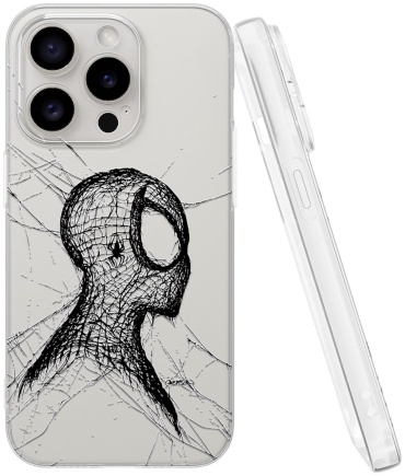 Чехол Mcover для Apple iPhone 15 Pro прозрачный