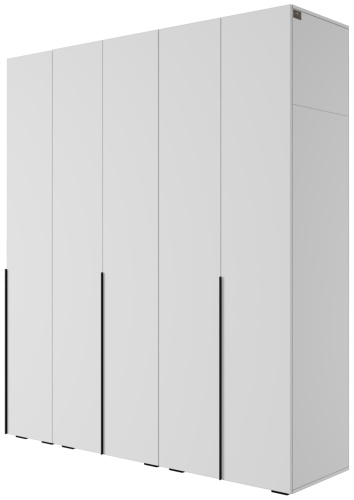 Распашной шкаф Мебель Азии Йорк, 200.6x230х57 см, белый