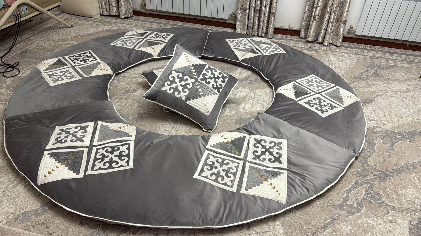 Чехол для корпе 150x150 см, без наполнителя, серый