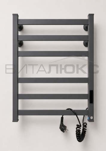 Полотенцесушитель электрический ВИТАЛЮКС Sofia-60_grey, лесенка 46x60 см