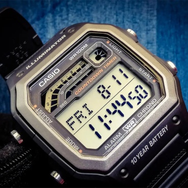 Кварцевые CASIO 1600H-Watch пластик