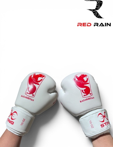 Боксерские перчатки STING 10 oz белый