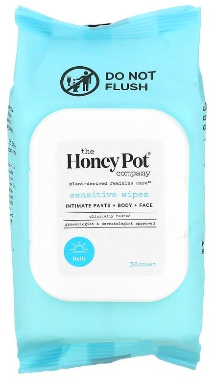 Влажные салфетки The Honey Pot Company для чувствительной кожи 30 шт