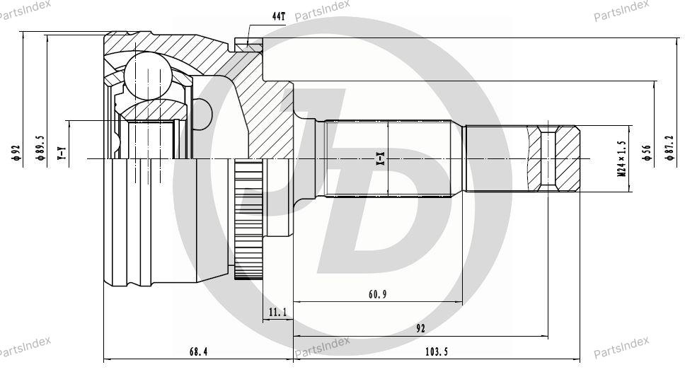 JD ШРУС JCT0036A