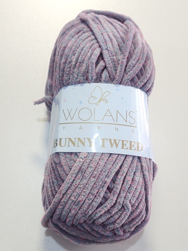 Моток WOLANS BUNNY TWEED 140-14 Серый крапинка 120 м 100 г
