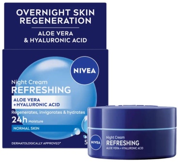 NIVEA крем Ночной крем для лица Refreshing, k859 для лица 50 мл