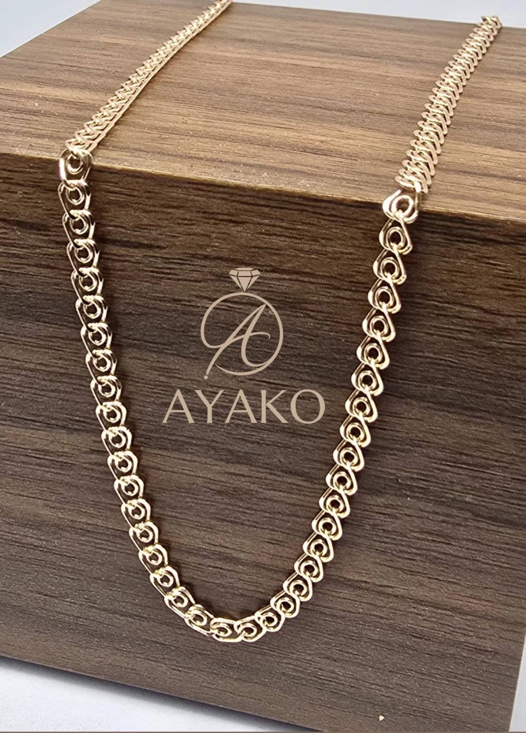 AYAKO 585523773 длина 55 см, вес 2.1 г золото, плетение лав