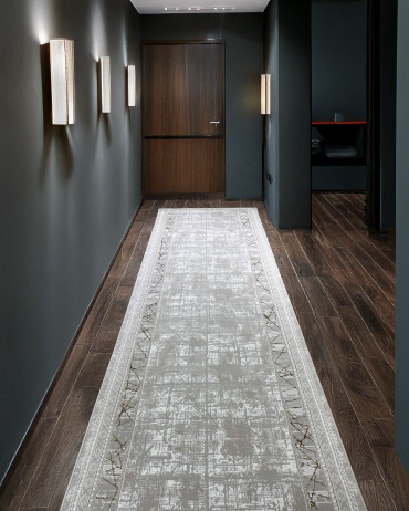 Ковровая дорожка Yusuf Hali короткий ворс, хлопок, полиэстер, 100 см x 4.5 м