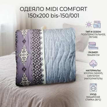 Одеяло MIDI Comfort BIS-150/001 150x200 летнее