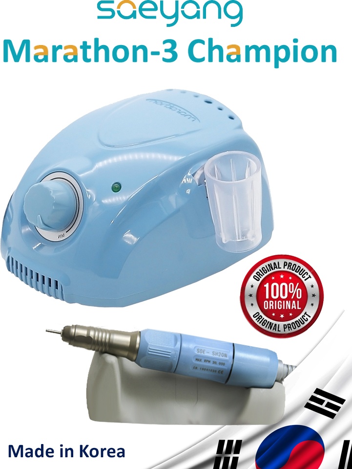 SAEYANG Marathon-3 Champion Blue (Голубой) с ручкой Marathon SDE-SH20N и подставкой аппарат
