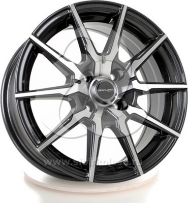 Sakura D2779 (673) BF-P 73.1 6.5x15/4x100 D73.1 ET35 4 диска черный, серебристый, графит