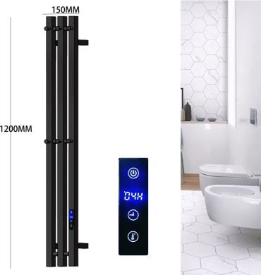 Полотенцесушитель электрический 8819013_ADM3KTBB, I-образный 15x120 см