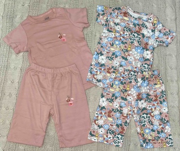 Комплект carters love голубой, розовый