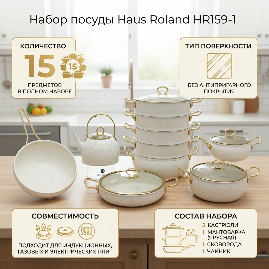 Смешанный набор Haus Roland Enjoy 15 в 1