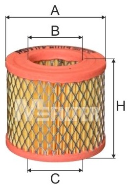 MFILTER Воздушный Фильтр A1019