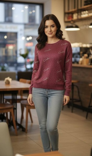 Джемпер Womens fashion бордовый