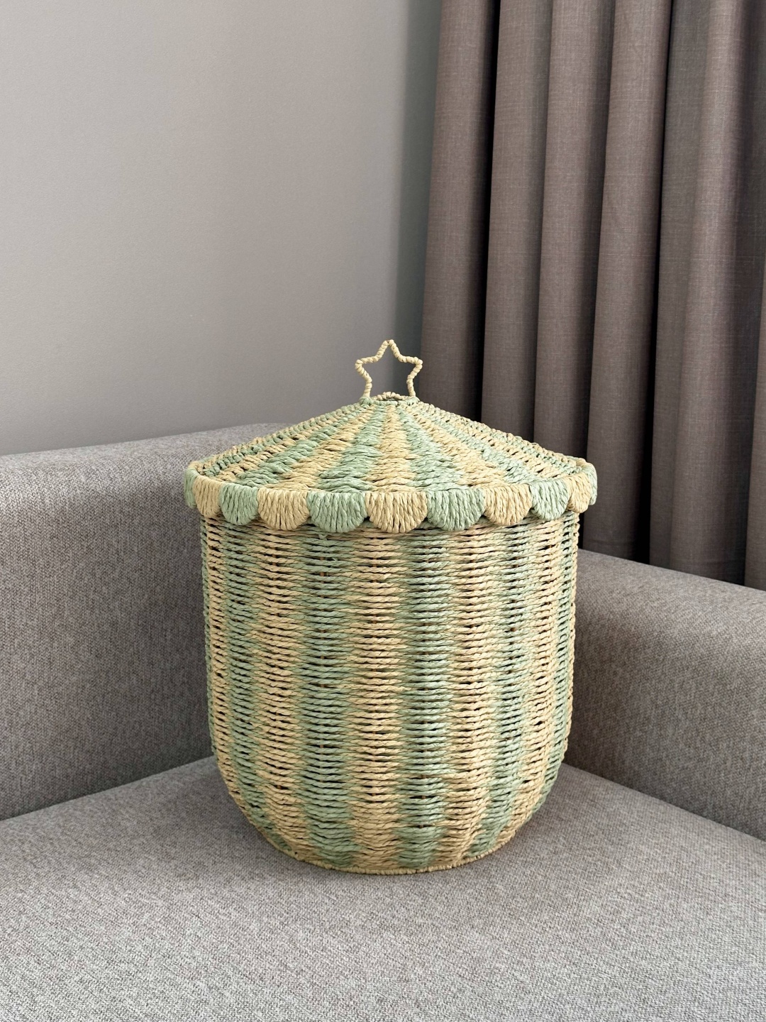 AMORE HOME корзина универсальная 37x37x43 см, эко лоза
