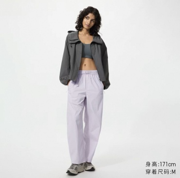 Спортивные брюки Uniqlo светло-сиреневый
